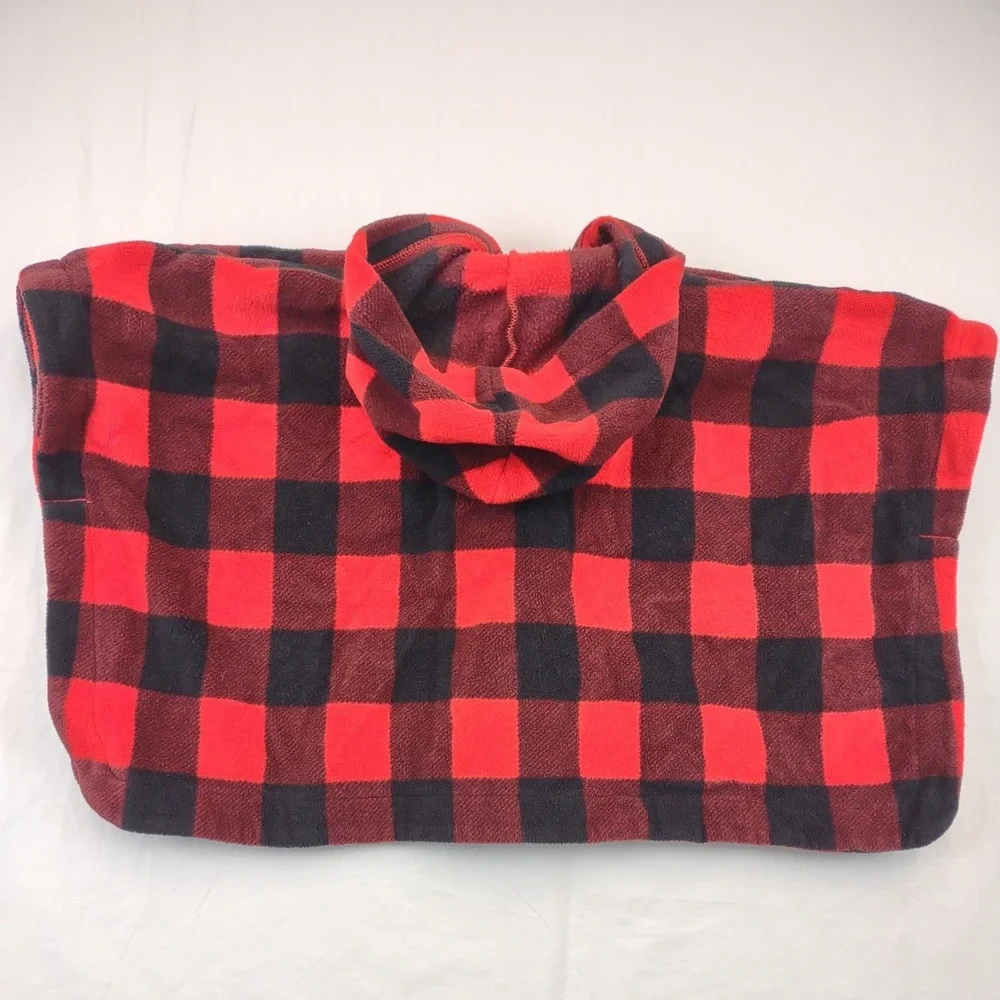 Old‎ Navy Girl's Buffalo Plaid Cape Poncho Size 3T